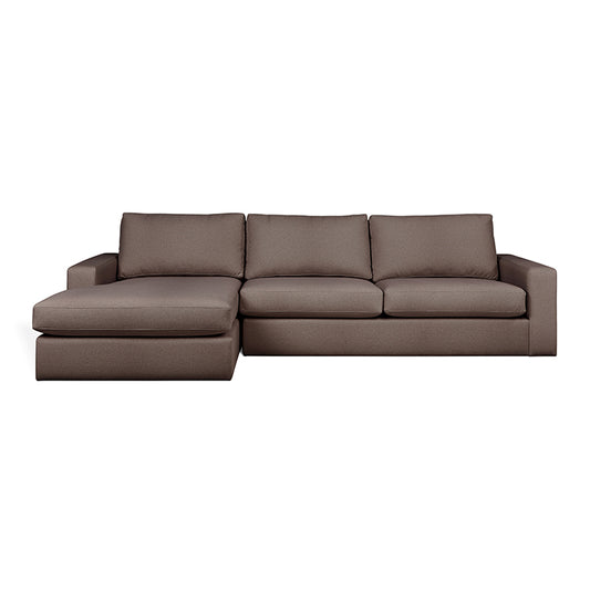 Gus* Modern ASHDALE Merino Carob sectional (left)