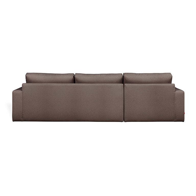 Gus* Modern ASHDALE Merino Carob sectional (left)