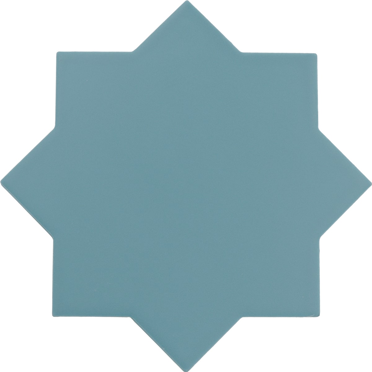 PORTO Azure 5 x 5 "cross" and / or 6.5 x 6.5 "star" porcelain matte wall / floor tile