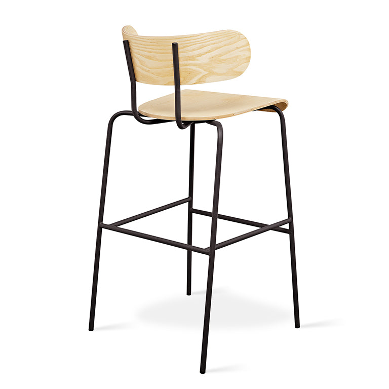 Gus* Modern BANTAM Blonde Ash bar stool