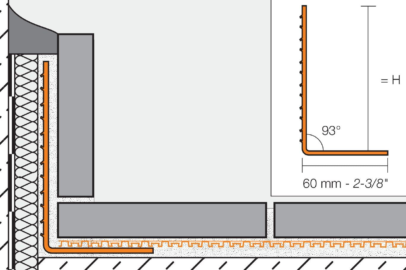 Schluter® BARA-ESOT skirting support profile *special order*