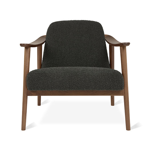 Gus* Modern BALTIC Node Nocturne chair with Walnut frame