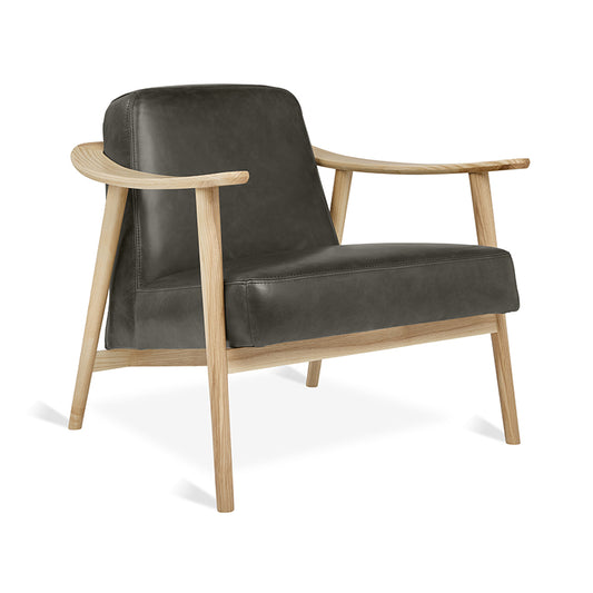Gus* Modern BALTIC Tucson Char leather chair with Natural Ash frame