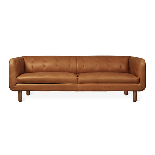 Gus* Modern BEACONSFIELD Saddle Brown leather sofa