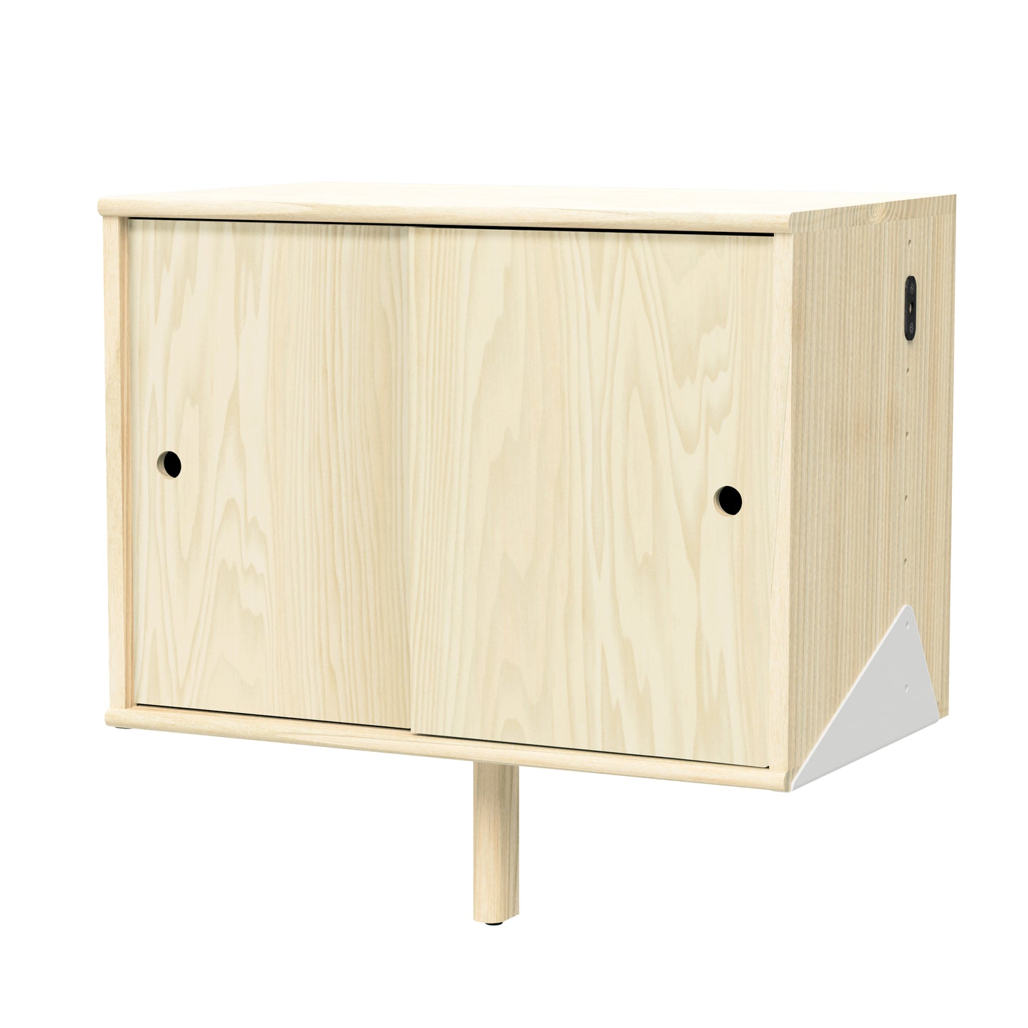 Gus* Modern BRANCH Blonde Ash with White large cabinet