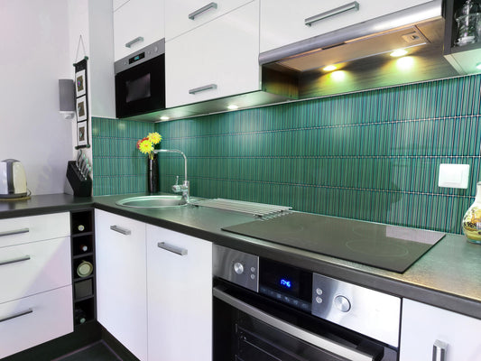 CONCAVE Celadon Green mosaic glossy wall tile