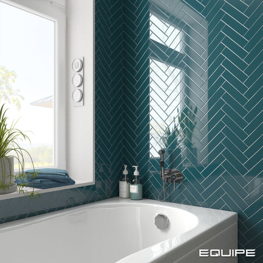 COSTA NOVA Glacier 2 x 8 glossy wall tile