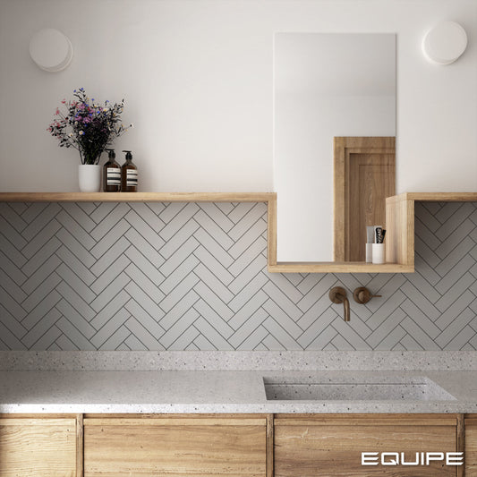 COSTA NOVA Grey 2 x 8 matte wall tile