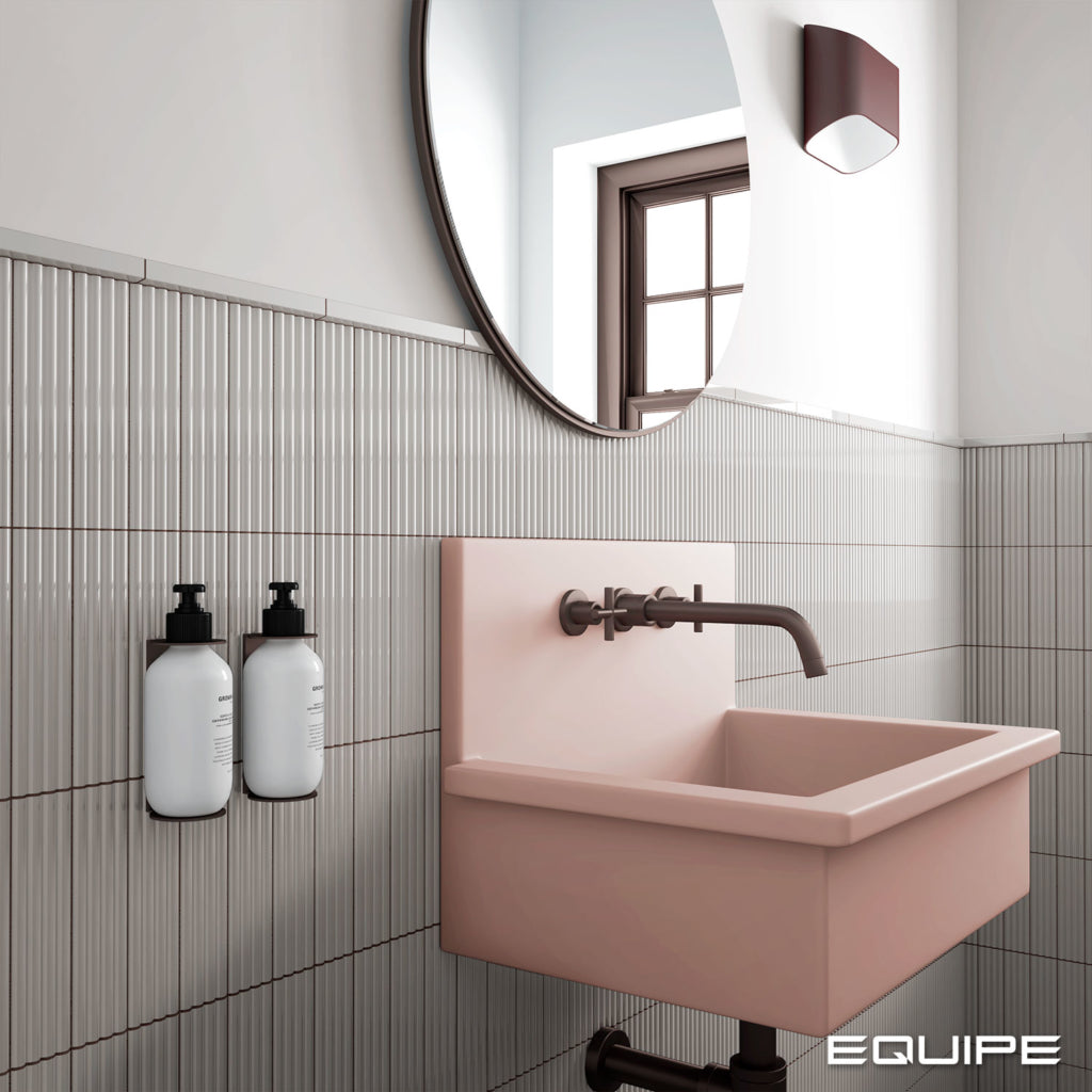 COSTA NOVA ONDA Grey 2 x 8 glossy wall tile