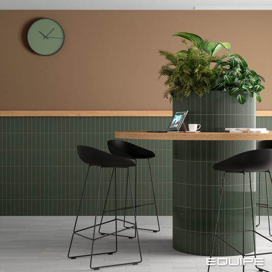 COSTA NOVA ONDA Laurel Green 2 x 8 glossy wall tile