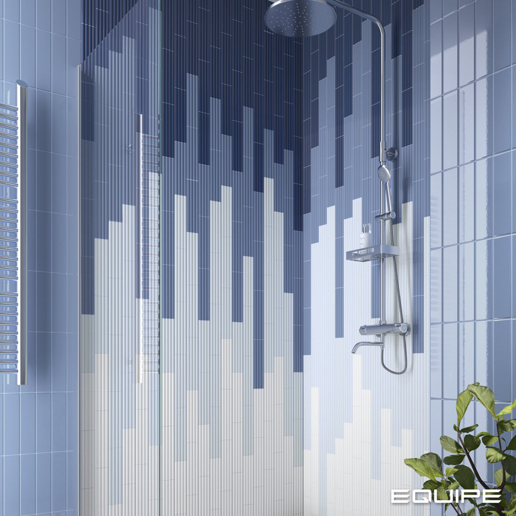 COSTA NOVA ONDA Banyan Blue 2 x 8 glossy wall tile