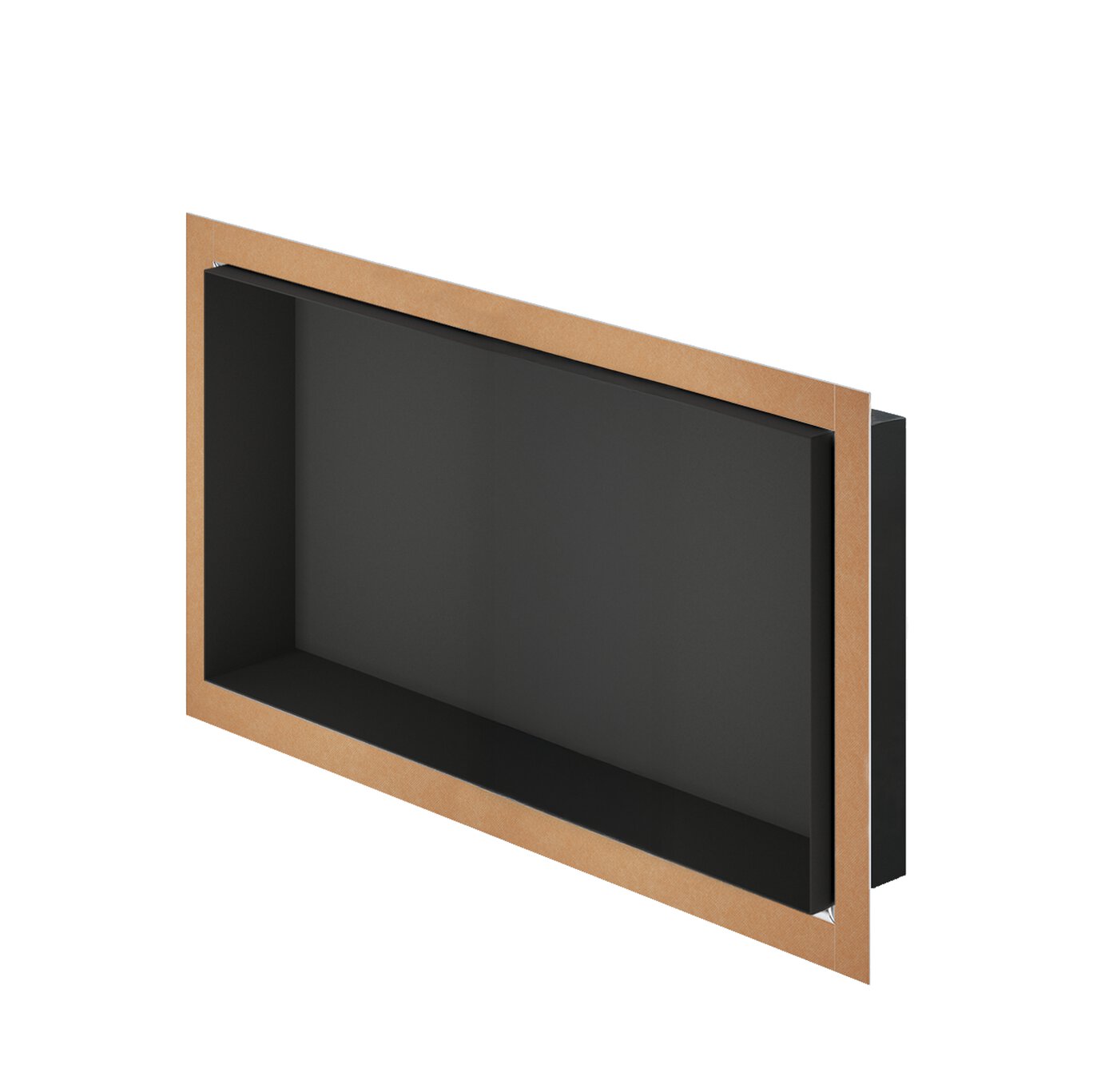 Schluter® DESIGN-NICHE Matte Black 12 x 24 aluminum shower niche