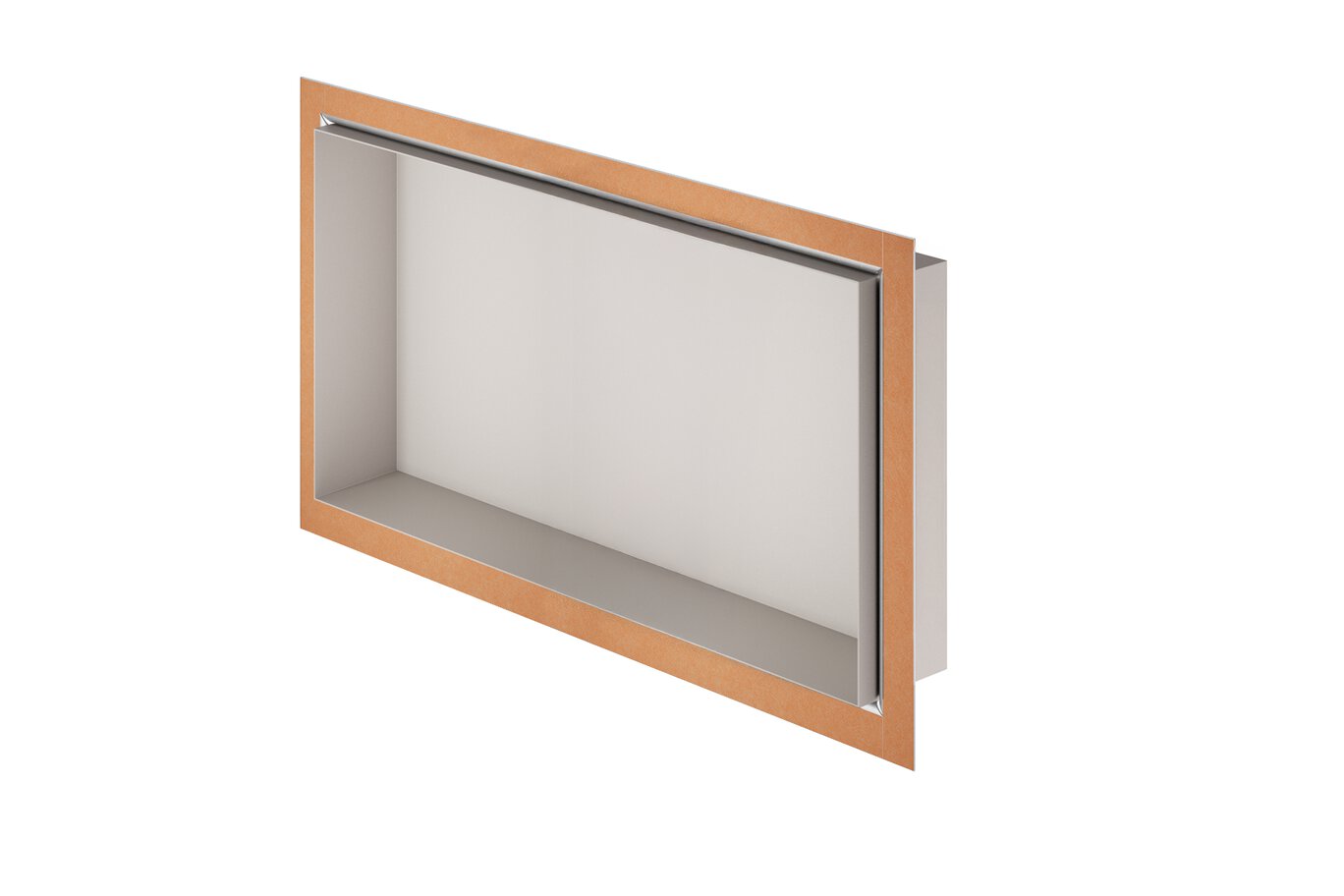 Schluter® DESIGN-NICHE Greige 12 x 24 aluminum shower niche