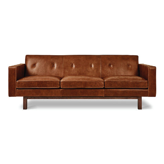 Gus* Modern EMBASSY Saddle Brown Leather sofa