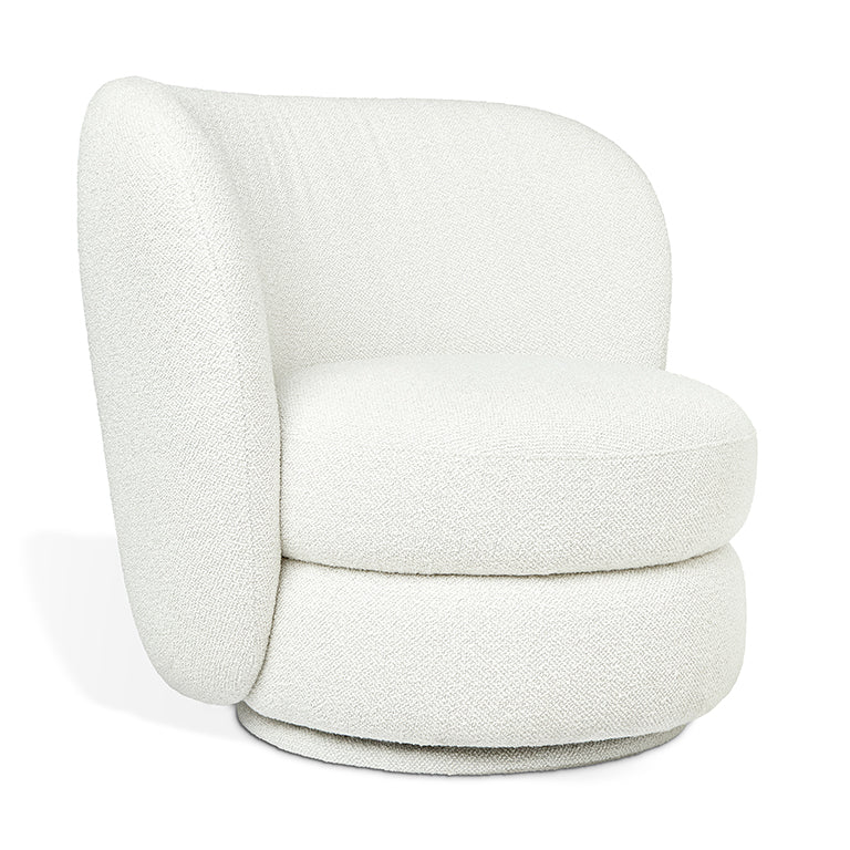 Gus* Modern FORME Morris Bone swivel chair