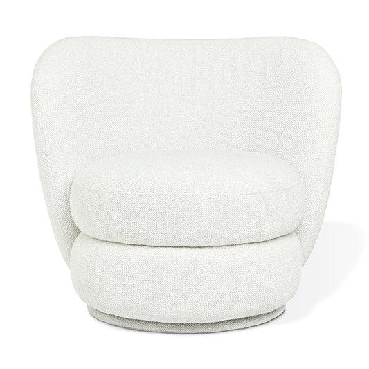 Gus* Modern FORME Morris Bone swivel chair