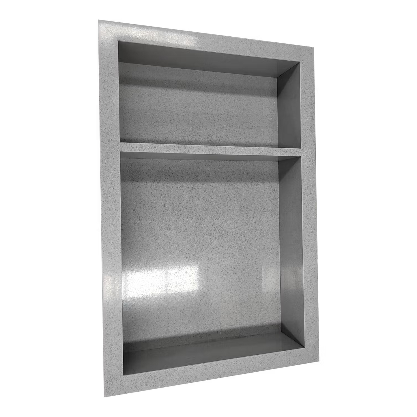 FUSION Atlantic Grey artificial stone 16 x 24 niche with shelf