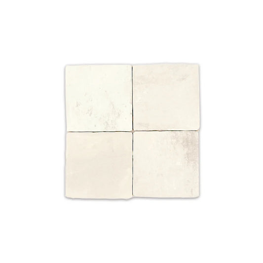 HEARTH Plaster 4 x 4 zellige style matte wall tile