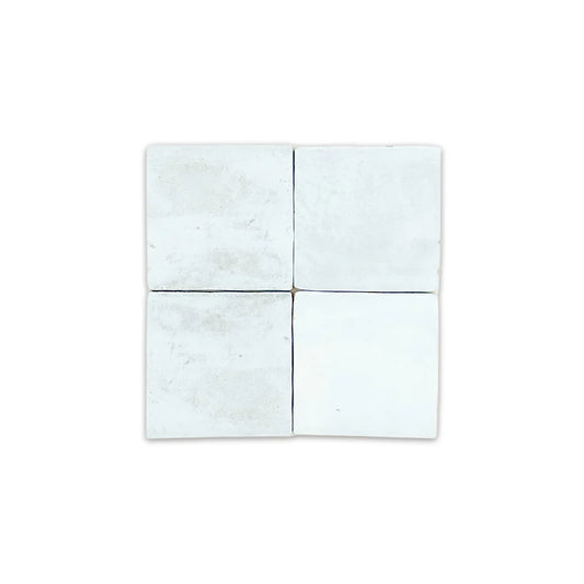 HEARTH Sky Blue 4 x 4 zellige style matte wall tile