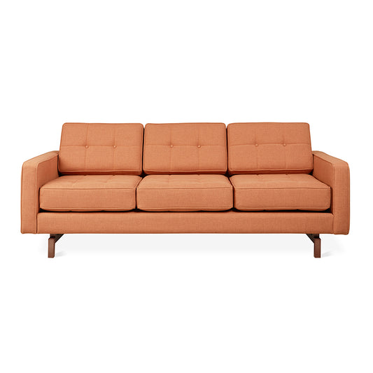 Gus* Modern JANE 2 Caledon Sedona sofa with Walnut base