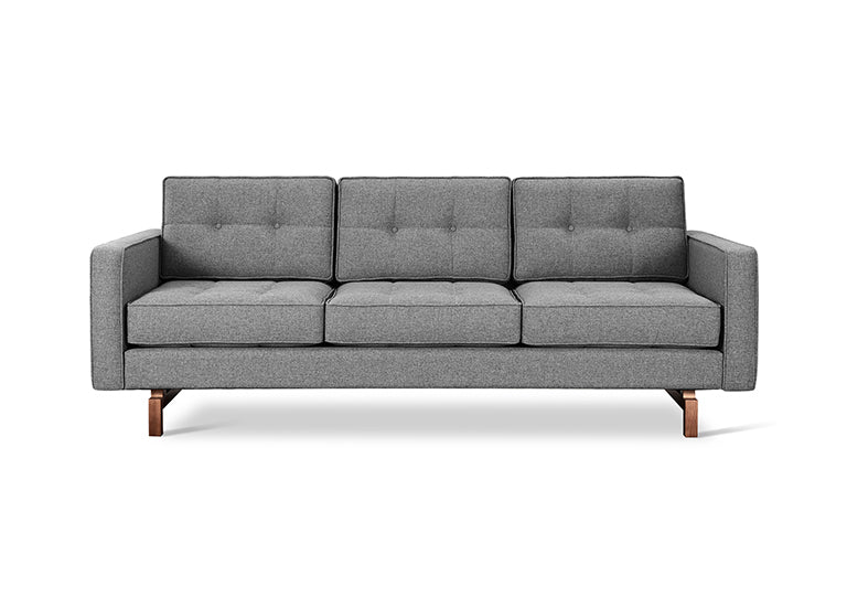 Gus* Modern JANE 2 Parliament Stone sofa with Walnut base