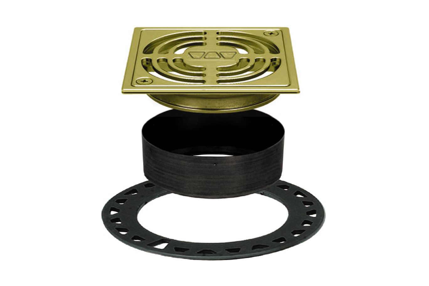 Schluter® CONTOUR Brushed Brass KERDI-DRAIN grate