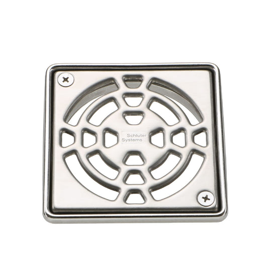 Schluter®-KERDI-DRAIN 2-inch ABS drain kit / Stainless CLASSIC grate