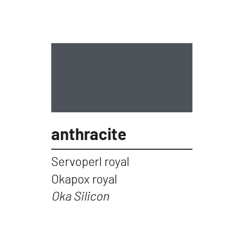 Kiesel SERVOPERL ROYAL Anthracite grout