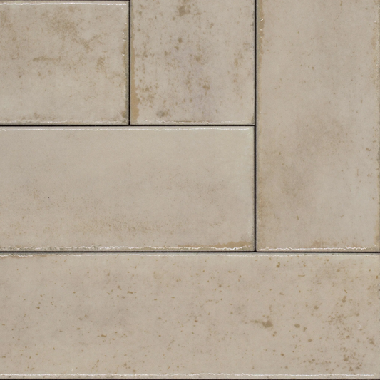 MATISSE Cream 2-1/2 x 10 zellige style glossy wall tile