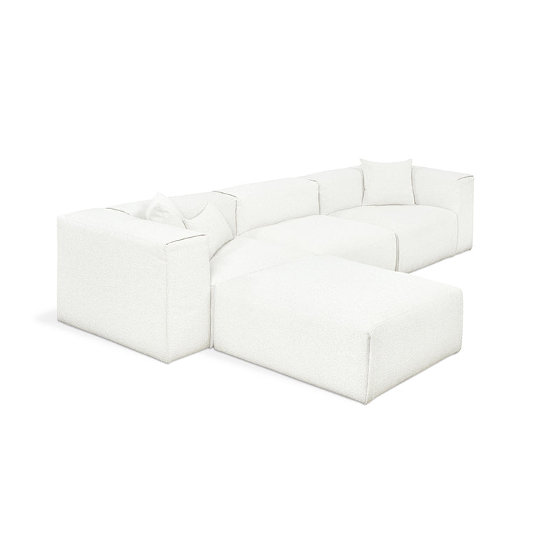 Gus* Modern NEST Morris Bone modular 4pc sectional
