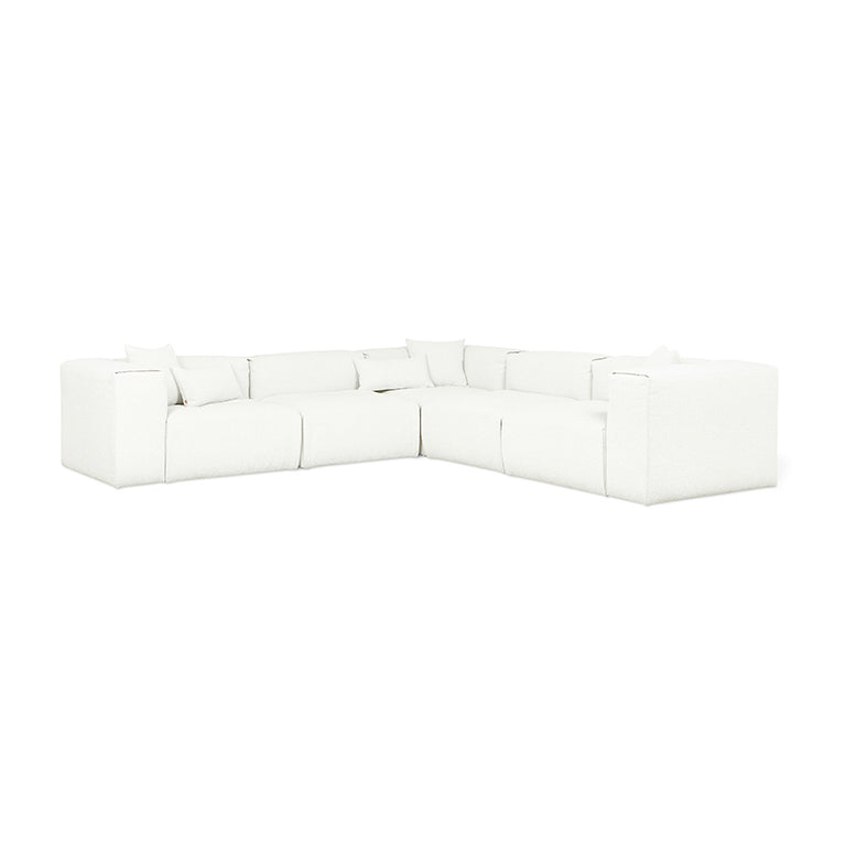 Gus* Modern NEST Morris Bone modular 5pc corner sectional