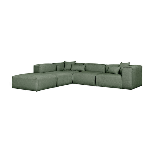 Gus* Modern NEST Morris Pine left facing modular 5pc sectional