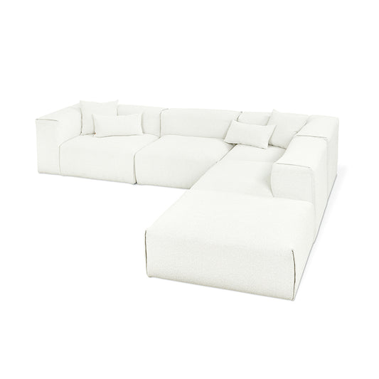 Gus* Modern NEST Morris Bone right facing modular 5pc sectional