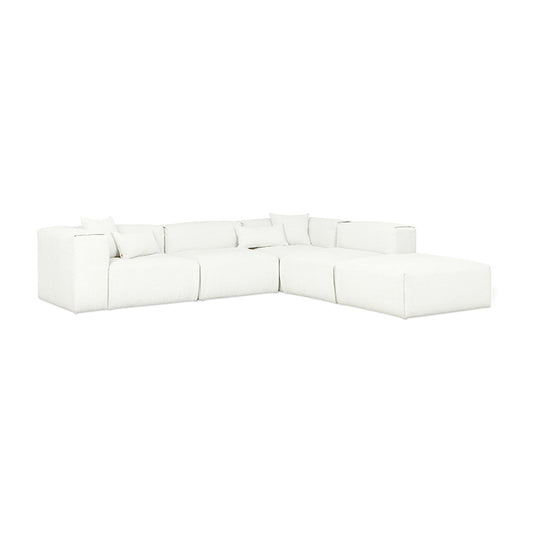 Gus* Modern NEST Morris Bone right facing modular 5pc sectional