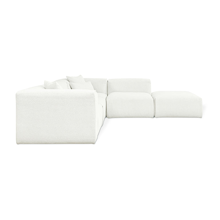 Gus* Modern NEST Morris Bone right facing modular 5pc sectional