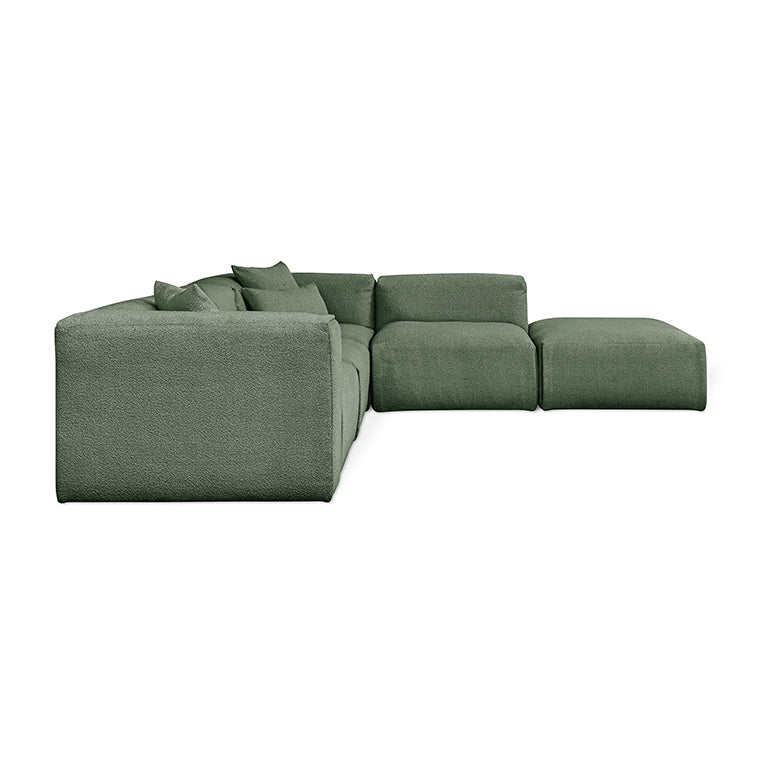 Gus* Modern NEST Morris Pine right facing modular 5pc sectional