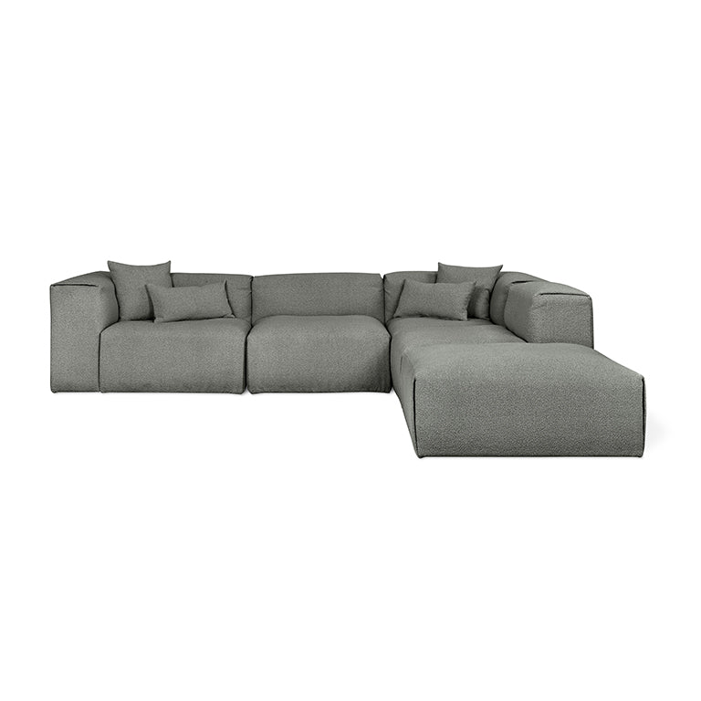 Gus* Modern NEST Morris Scoria right facing modular 5pc sectional