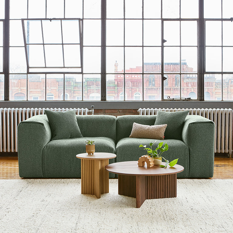 Gus* Modern NEST Morris Pine modular 2pc sofa