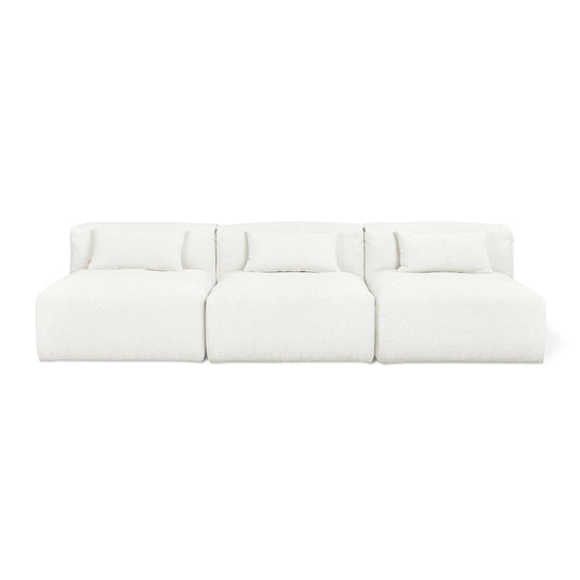 Gus* Modern NEST Morris Bone modular 3pc armless sofa
