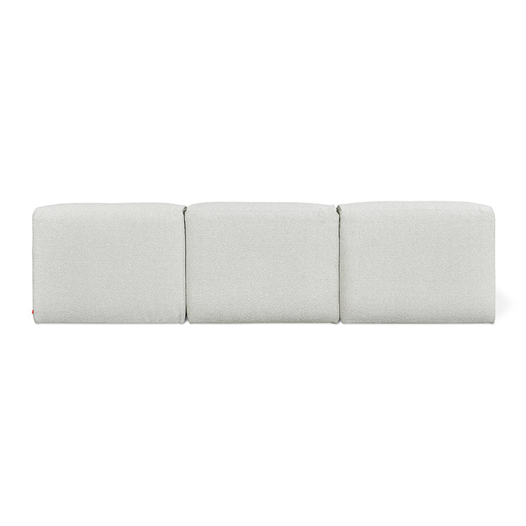 Gus* Modern NEST Morris Fog modular 3pc armless sofa