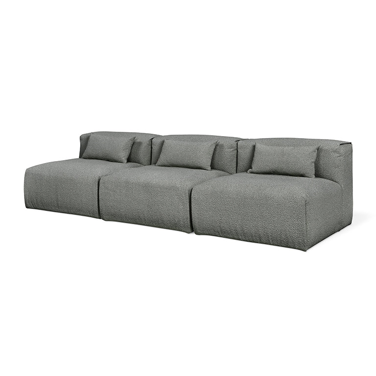 Gus* Modern NEST Morris Scoria modular 3pc armless sofa