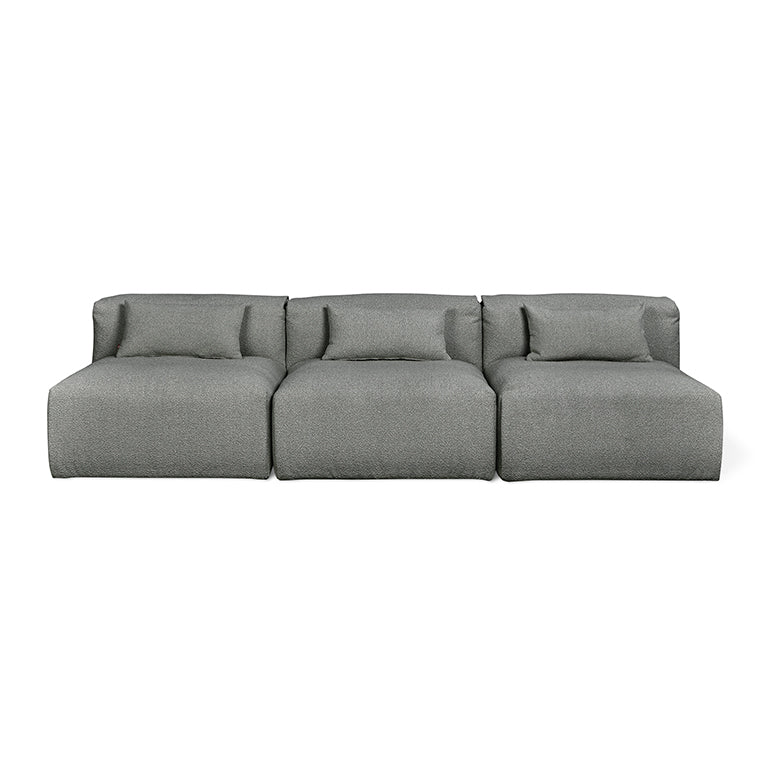 Gus* Modern NEST Morris Scoria modular 3pc armless sofa