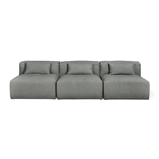 Gus* Modern NEST Morris Scoria modular 3pc armless sofa