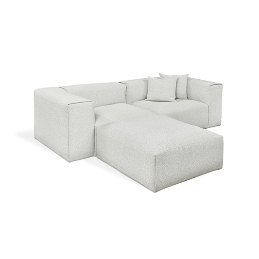 Gus* Modern NEST Morris Fog modular 3pc sectional