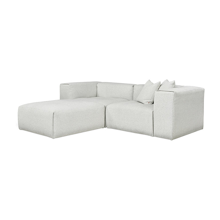 Gus* Modern NEST Morris Fog modular 3pc sectional
