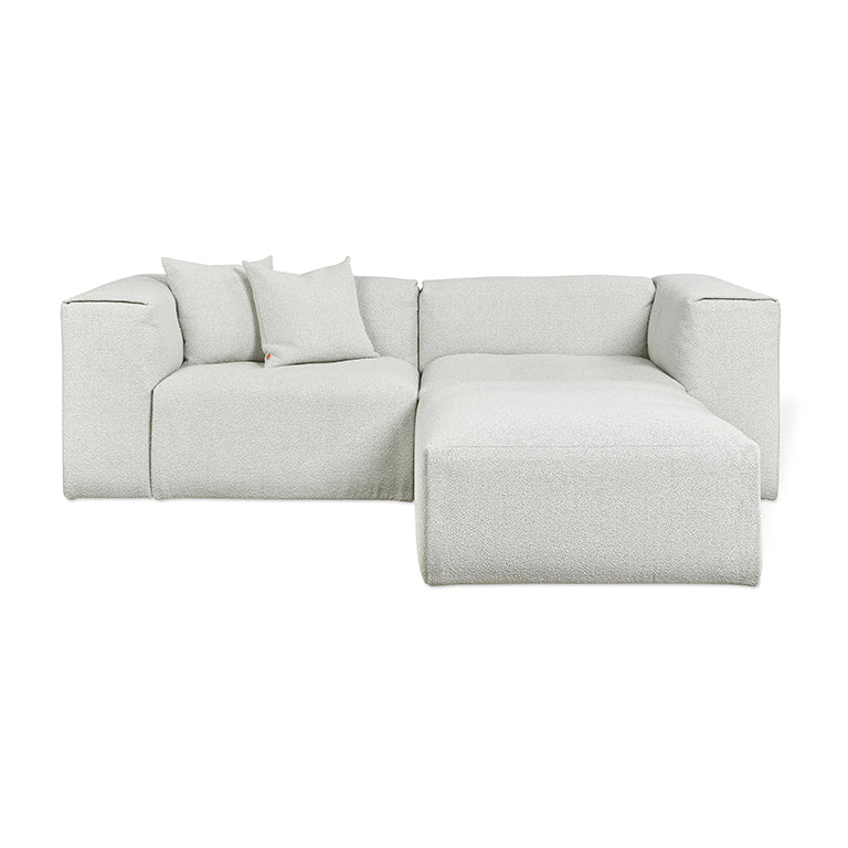 Gus* Modern NEST Morris Fog modular 3pc sectional