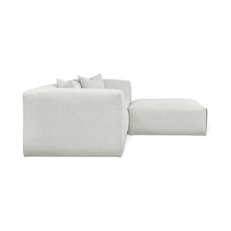 Gus* Modern NEST Morris Fog modular 3pc sectional