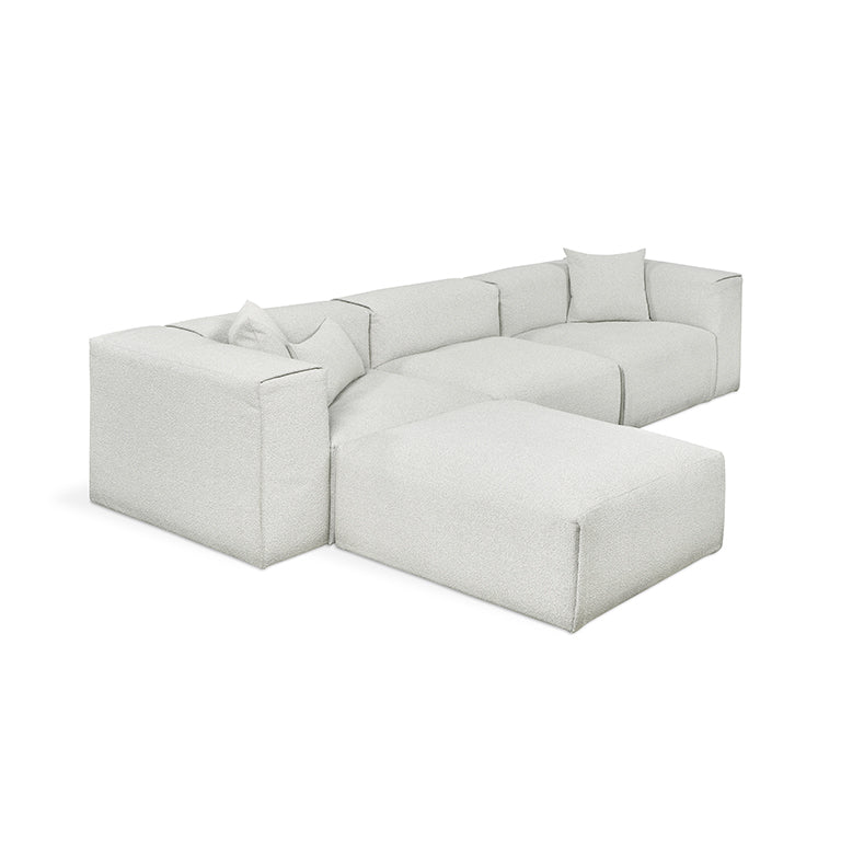 Gus* Modern NEST Morris Fog modular 4pc sectional
