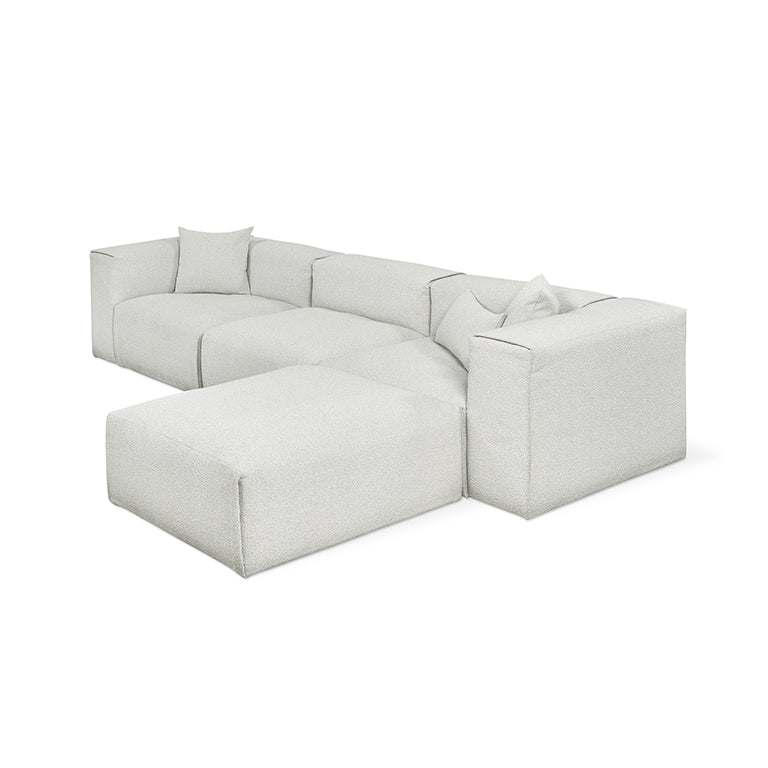 Gus* Modern NEST Morris Fog modular 4pc sectional