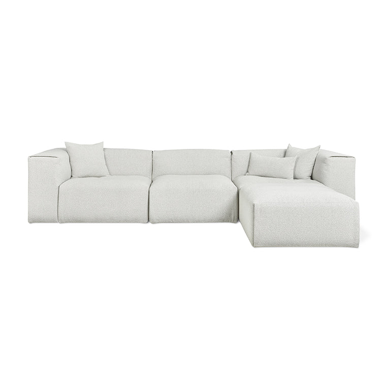 Gus* Modern NEST Morris Fog modular 4pc sectional